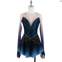 フィギュアスケート 衣装 ZAGITOVA フィギュア スケート パフォーマンス 服 ガールズ スカートメイド 子供大歳 グレード 試験 レース グラデーション 長袖
