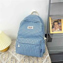 フレンチ Colorin カイトスクール バッグ レディース チェック柄 バイタリティ ガール バック パック 学生 シンプル コンピュータ