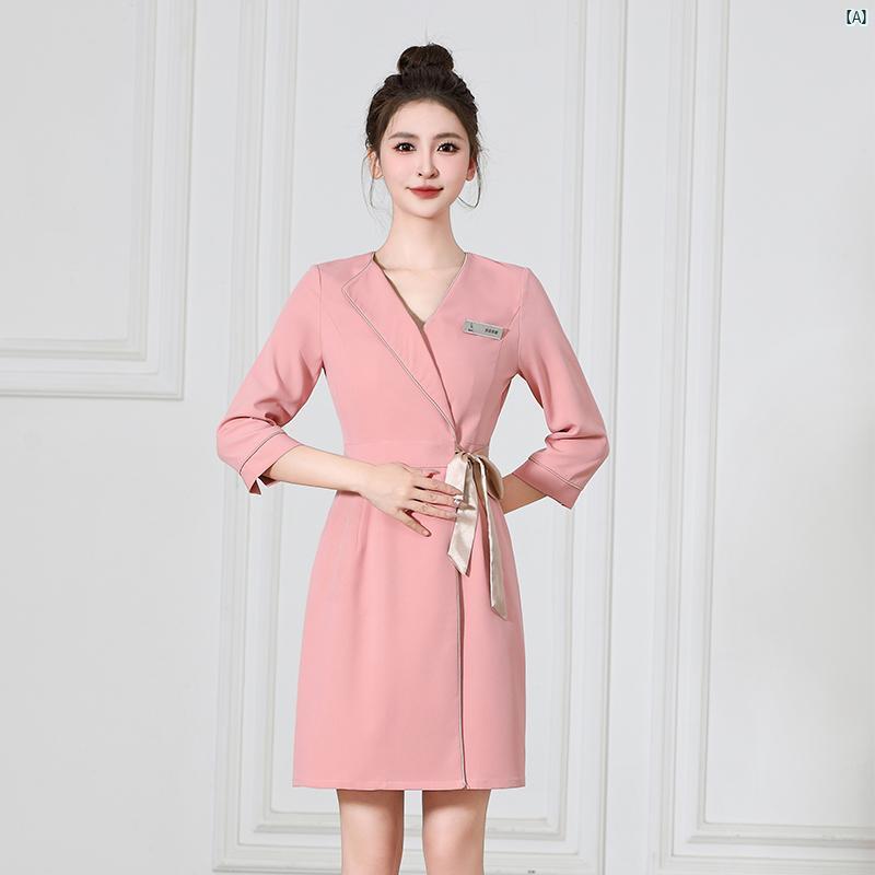 レディース 美容師 足 湯 専門 技術者 SPA 医療 美容 フロント デスク 作業着 高級 サロン