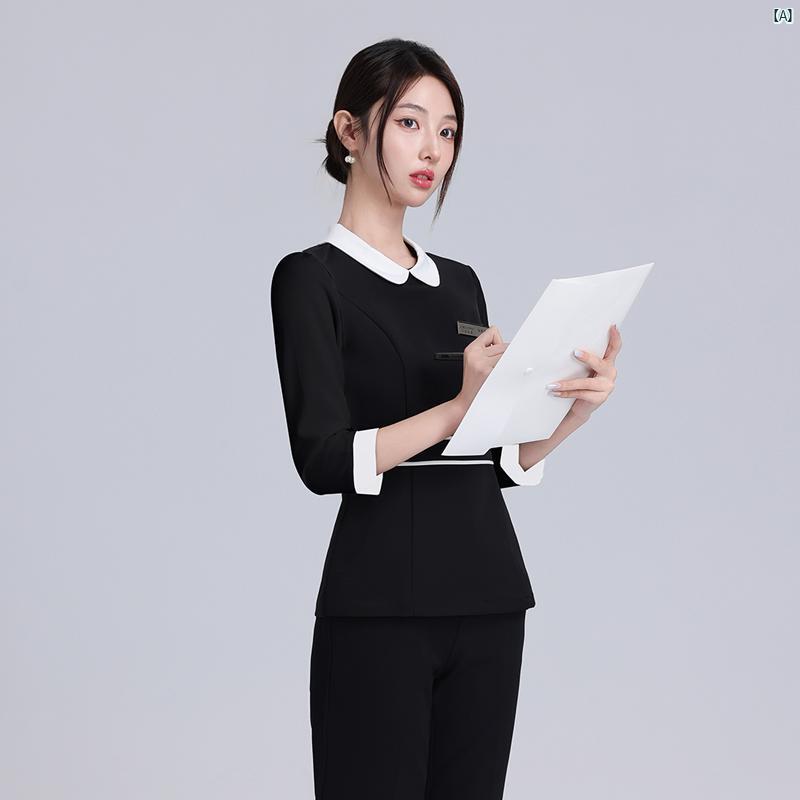 レディース 美容室 作業着 高級 美容 業界 ヘルスクラブ ホテル ゴールドショップ スキン マネジメント..