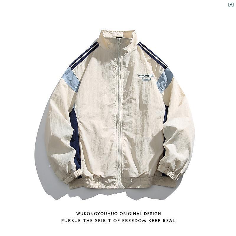 メンズ　コーデ　ファッション　春　秋　夏 Wukong メンズレディース 秋 和風 スタンドカラー ジャケット カップル レトロ たり カジュアル す