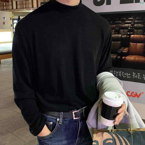 メンズ コーデ ファッション 春 秋 夏 Bishe 秋冬新 イン ハーフ タートルネックシャツ 韓国 裏起毛 長袖 厚手 メンズ Tシャツ 薄手 セーター 男性 メンズ コーデ ファッション 春 秋 夏 Bishe 秋冬新 イン ハーフ タートルネックシャツ 韓国 裏起毛 長袖 厚手 メンズ Tシャツ 薄手 セーター 男性