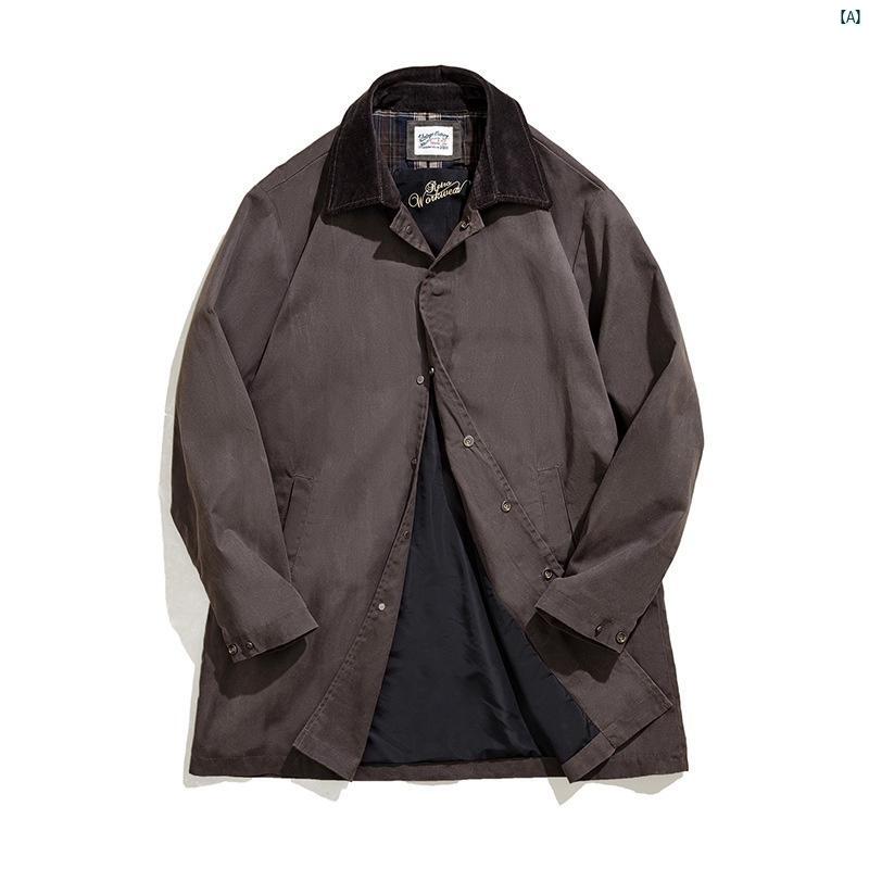 マッデン ワークウェア アメリカン レトロ ワックス ウィンドブレーカー コーヒー カラー 防水 ミドル..