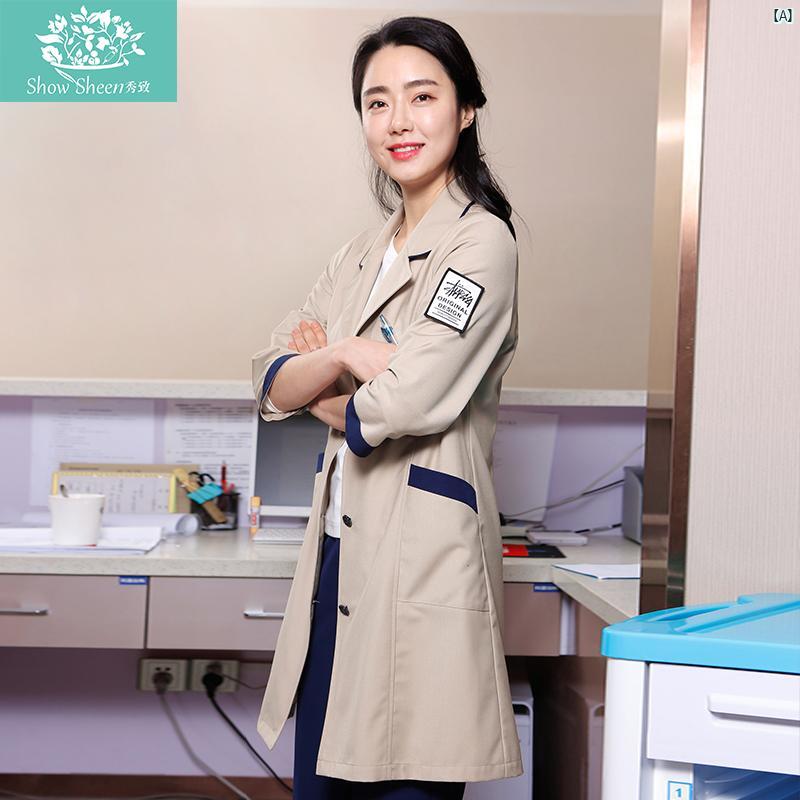 高級 美容室 美容師 作業着 レディース 美容院 ネイルアート タトゥー 刺繍 医療 美容 皮膚 管理 看護 師