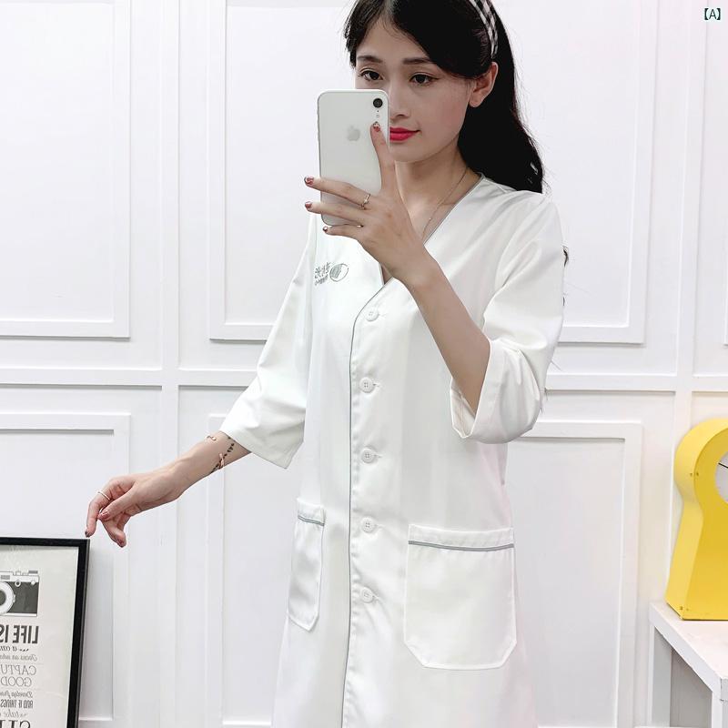 韓国 半永久的 高級 スキン 管理 美容 サロン タトゥー アーティスト トレーニング スクール 作業着 ミドル スリーブ