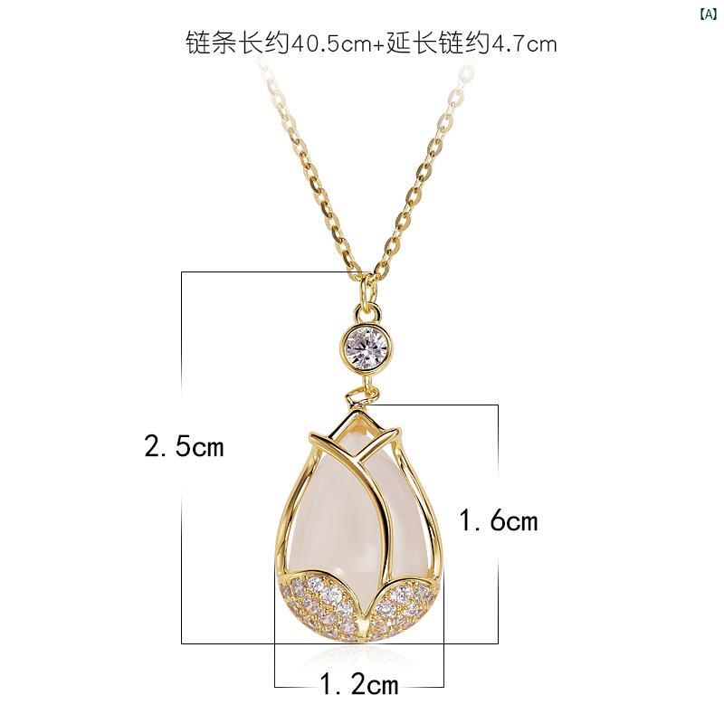 中国 バレンタイン デー ギフト シルバーローズ ネックレス レディース ペンダント 鎖骨 チェーン ライト 高級 ジュエリー