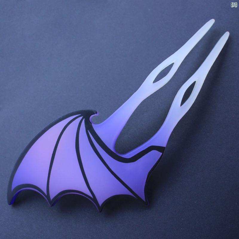 ヘア 飾り 綺麗 古風 クロスボーダー マット U字型 ヘアピン 中華風 レトロ シンプル 悪魔 2色 アクリル ピン