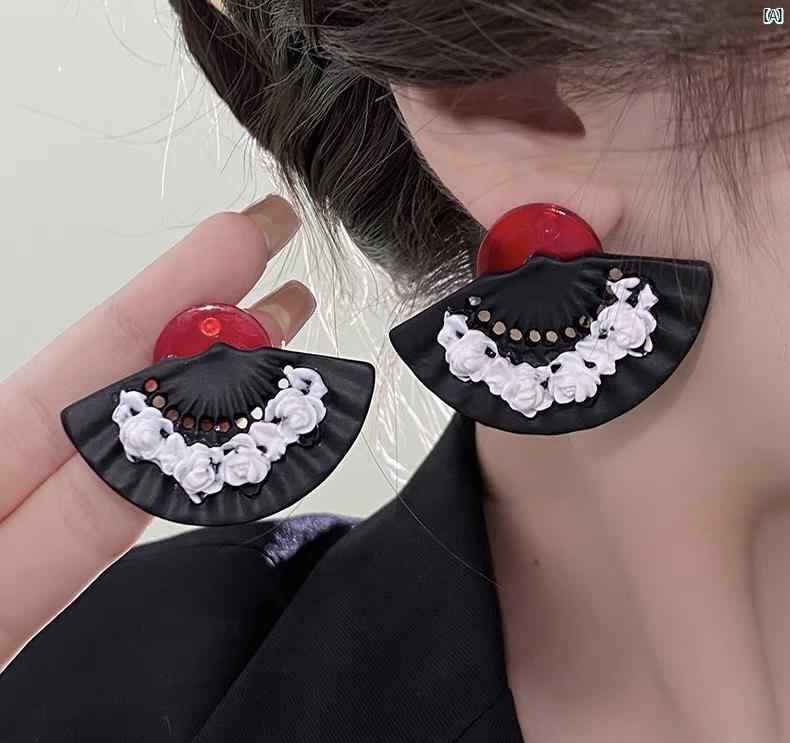 ヘア 飾り 綺麗 古風 中華風 扇形 パール ヘアピン レトロ 漢服 チャイナ ドレス レトロ 高級 イヤリング 花嫁 結婚式 ヘッド ドレス