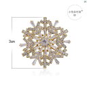回転 スノーフレーク ブローチ レディース コート ハイエンド 衣類 装飾 コサージュ ジュエリー 秋冬