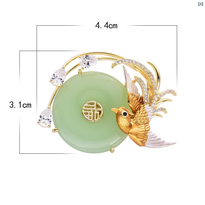 中国 フェニックス 磁気 バックル シームレス ネック ライン 固定 ブローチ チェスト マグネット 平和 ..