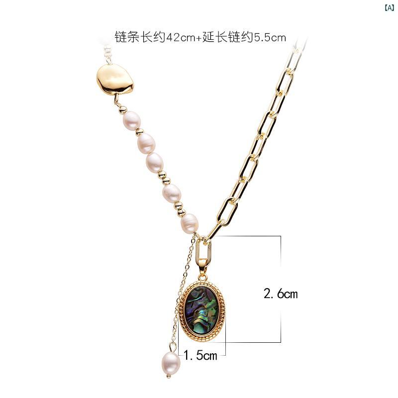 バロックパール ネックレス レディース ハイエンド アクセサリー ショート 鎖骨 チェーン