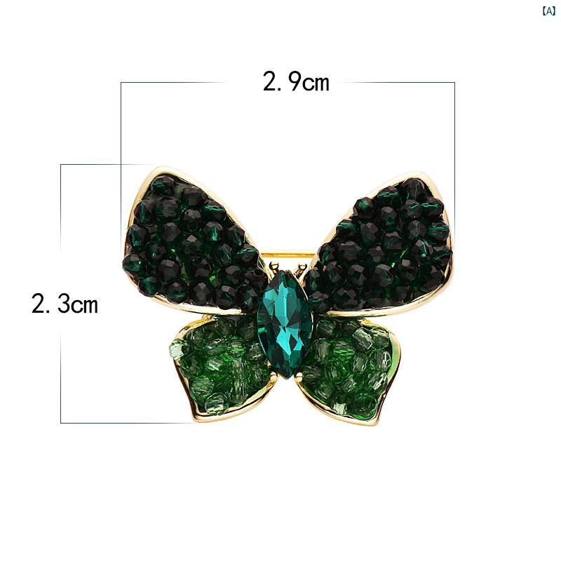 小柄 蝶 露出 防止 バックル ブローチ目見えい 隠し 胸 アーティファクト レディー スネック ライン 低すぎる ハイエンド ブローチ 装飾