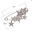 スター ブローチ 高級 レディース ウエスト パンツ 固定 秋冬 コート スーツ メンズ コサージュ アクセサリー