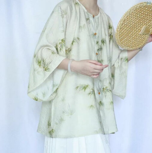 レディース ファッション コーデ 春 夏 秋 明代 漢服 日常 夏 涼 感 大きいサイズ シャツ レディース 中国 瞑想 茶道 スーツ トップ レディース ファッション コーデ 春 夏 秋 明代 漢服 日常 夏 涼 感 大きいサイズ シャツ レディース 中国 瞑想 茶道 スーツ トップ