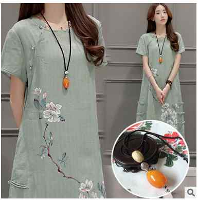 レディース　ファッション　コーデ　小物 レトロ 森 ガール エスニック 文学 蜜蝋 ペンダント 隠し 魚 ロング ネックレス コットン リネン セーター チェーン