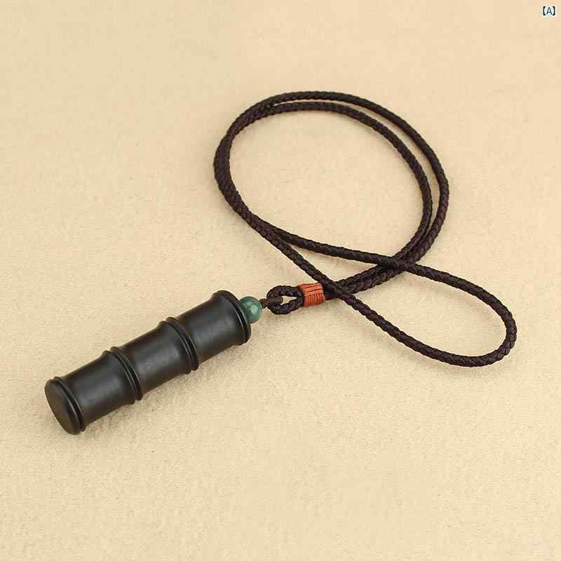 レディース ファッション コーデ 小物 ブラック 檀 竹 Gawu ボックス 開閉 可能 レター ペンダント ネックレス エスニック セーター チェーン メンズ...