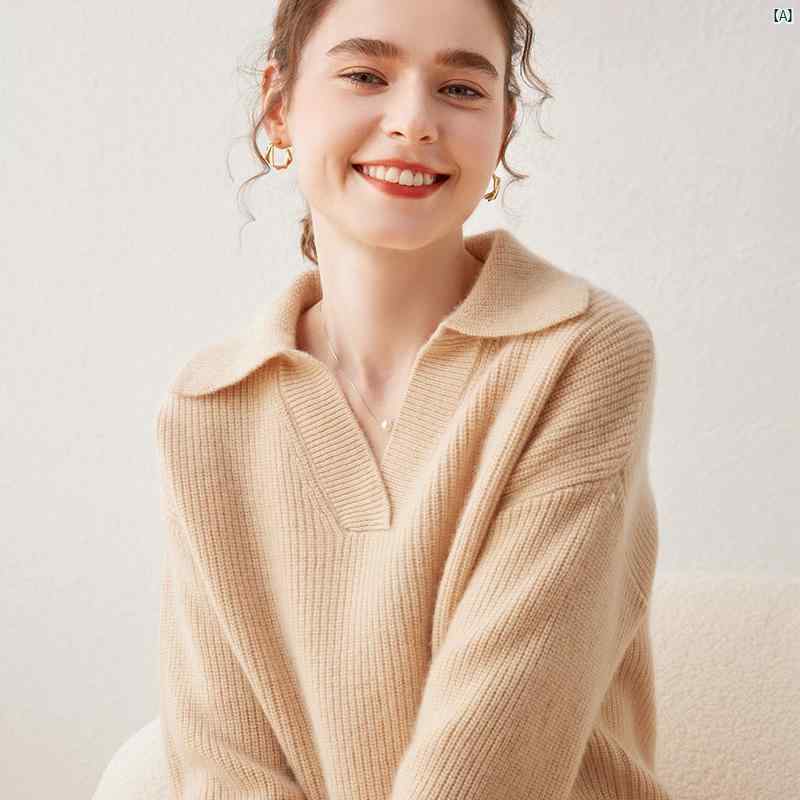 レディース　ファッション　コーデ　春　夏　秋　小物 秋冬 セーター レディースポロ シンプル 厚手 長袖 アウター ニットプルオーバー