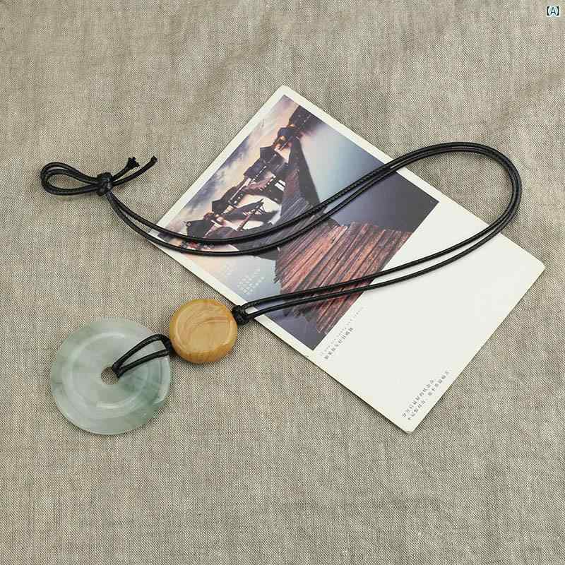 レディース ファッション コーデ 小物 ピース バックル 瑪瑙 カルセドニー ネックレス 中国 レッド 動物 セーター チェーン ハイエンド 翡翠 アクセサリー...