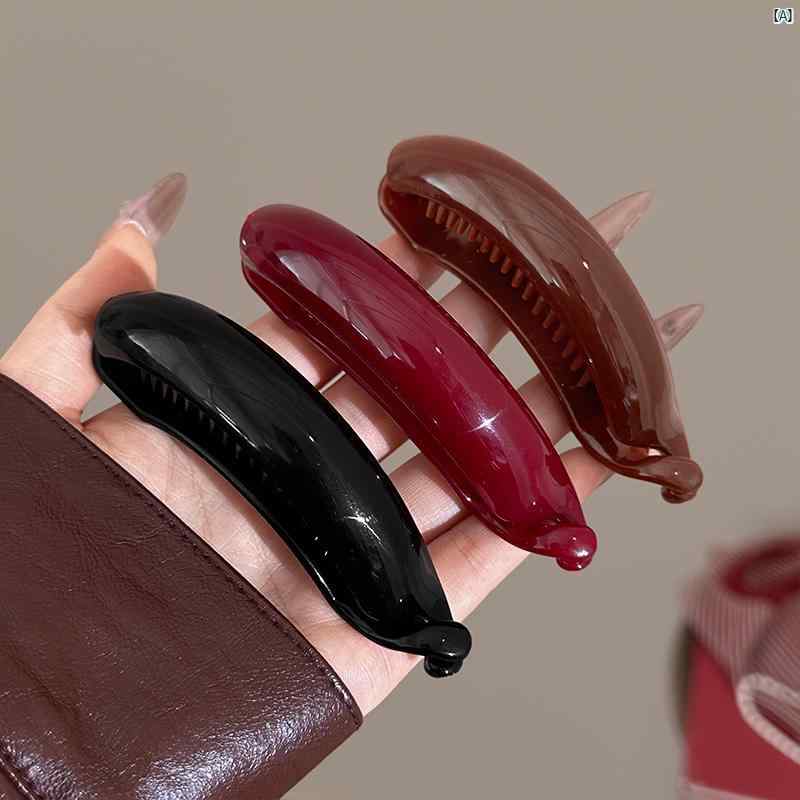 レディース　ファッション　コーデ　小物 アンコラ レッド ヘアピン 頭 後ろ髪 半分 結んだ レディース..