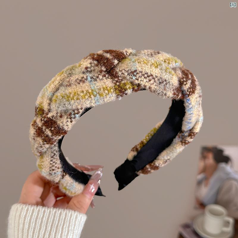 レディース　ファッション　コーデ　小物 秋冬 レディース 天井 高さ ウール ヘッド バンド 高級 洗顔 ..