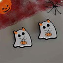 レディース ファッション コーデ 小物 ハロウィン ヘッド ドレス かわいい お しろ リトル ゴースト ヘア クリップ レディース サイド 前髪 子供用 アクセサリー カボチャ