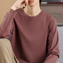 レディース ファッション コーデ 春 夏 秋 小物 春秋 高級 コットン メンズ 長袖 Tシャツ ホワイト ボトム シャツ インナー ラウンドネック トップ