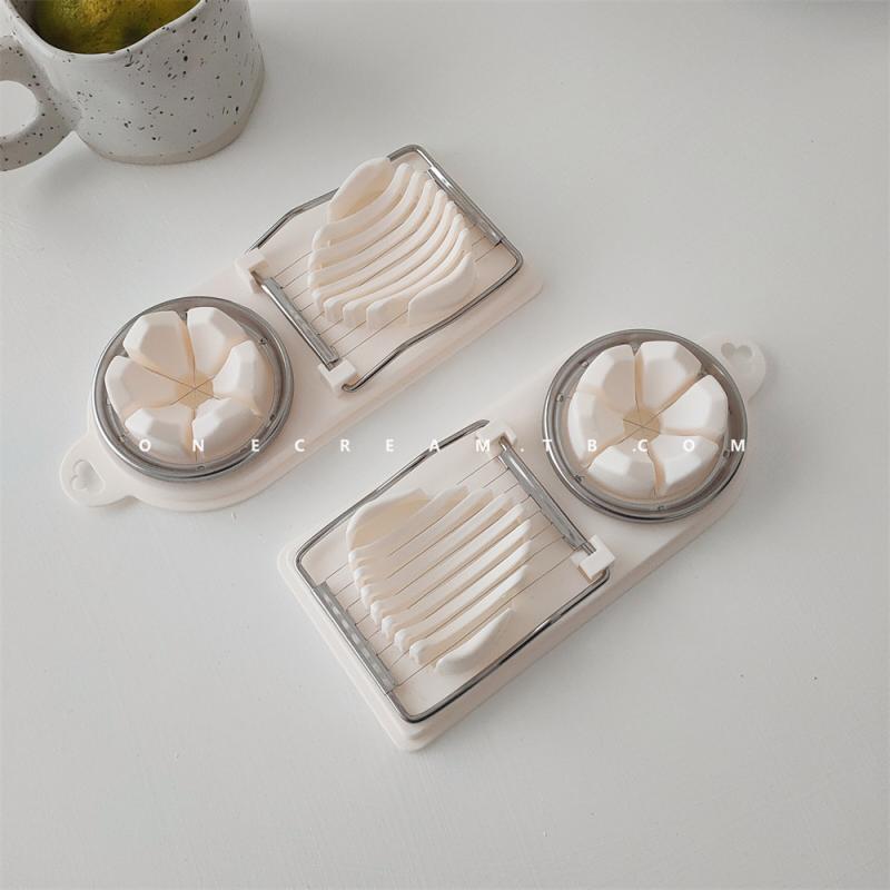 エッグ カッター 多機能 家庭用つ 消し 卵 イエロー アーティファクト スプリッター 楽しい スライサー..