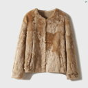 レディース ファッション コーデ 春 夏 秋 Xiaohange Xiaohu 羊毛 皮 ワンピース 光沢 プロ ファイル ファー ショート ジャケット新 レディース PCA 764979 VG