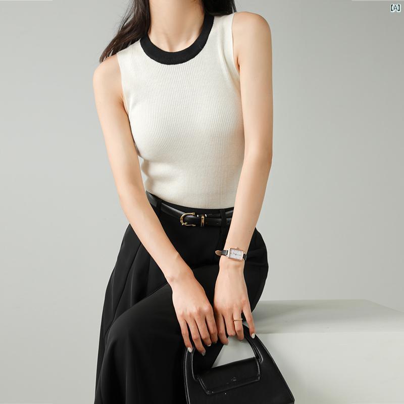 レディース　ファッション　レディース　オシャレ　コーデ　春　秋　夏 ノースリーブ トップス アウタ..