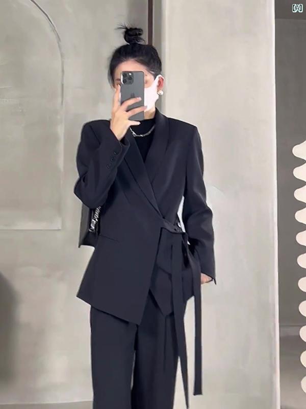 レディース　ファッション　コーデ　春　夏　秋 秋 クール レディース 塩 服 ハイエンド 社交界 プロ ..