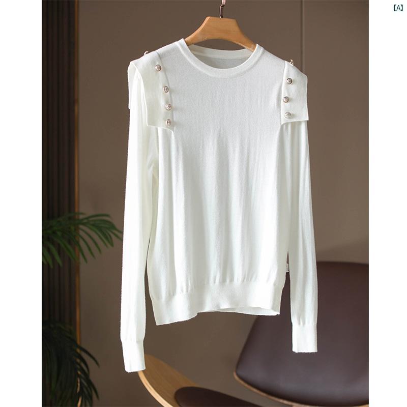 レディース　ファッション　コーデ　春　夏　秋 自己 保存お すすめ 10歳 中 9歳 綺麗 美しい レディース 薄手 スリム ウール セーター トップ