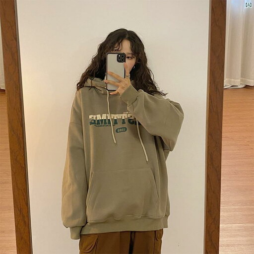 レディース ファッション レディース オシャレ コーデ 春 秋 夏 UATONLINE 秋冬 アメリカン レトロ たり シティー ボーイ フード付き ベルベット 厚手 スウェットシャツ レディース レディース ファッション レディース オシャレ コーデ 春 秋 夏 UATONLINE 秋冬 アメリカン レトロ たり シティー ボーイ フード付き ベルベット 厚手 スウェットシャツ レディース