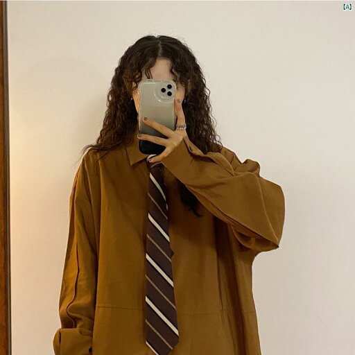 レディース ファッション レディース オシャレ コーデ 春 秋 夏 UATONLINE 秋冬 アメリカン レトロ ブラウン 風 長袖 シャツ レディース ファッション レディース オシャレ コーデ 春 秋 夏 UATONLINE 秋冬 アメリカン レトロ ブラウン 風 長袖 シャツ
