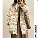 レディース ファッション レディース オシャレ コーデ 春 秋 夏 UATONLINE 秋 アメリカン レトロ 花柄 中華風 芸術的 野球 ユニフォーム ジャケット レディース