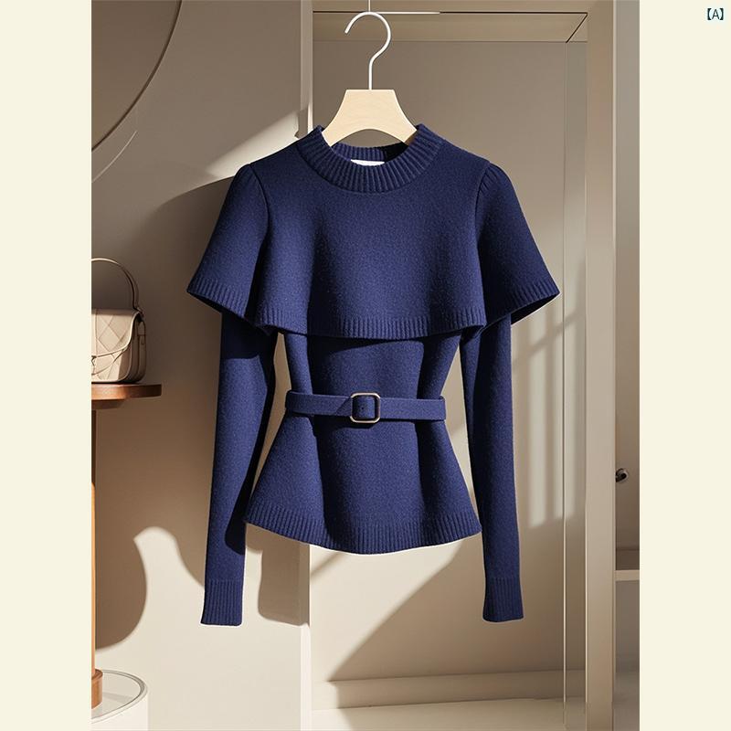 硫酸 銅 衣装 柔らか 高級 トップス ブルー い ショール マント ニット セーター レディース 秋