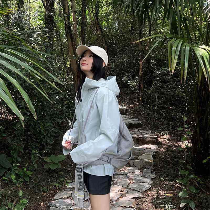 レディース　ファッション　コーデ　春　夏　秋 シャカシャカ　ジャケット スカイブルー ジャケット レ..