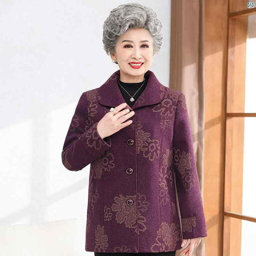 レディース ファッション 大歳 マダム コーデ 春 夏 ばあちゃん 秋冬 ウール コート 婦歳 服代 70代お母さん 春秋高 者 服お ばあさん トップス レディース ファッション 大歳 マダム コーデ 春 夏 ばあちゃん 秋冬 ウール コート 婦歳 服代 70代お母さん 春秋高 者 服お ばあさん トップス