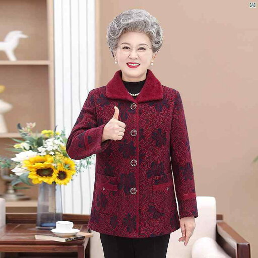 レディース ファッション 大歳 マダム コーデ 春 夏 秋 レディース 秋冬服お母さん ベルベット 風 トップス 70歳おばあちゃん 厚手 暖かい 老婦歳 コート レディース ファッション 大歳 マダム コーデ 春 夏 秋 レディース 秋冬服お母さん ベルベット 風 トップス 70歳おばあちゃん 厚手 暖かい 老婦歳 コート