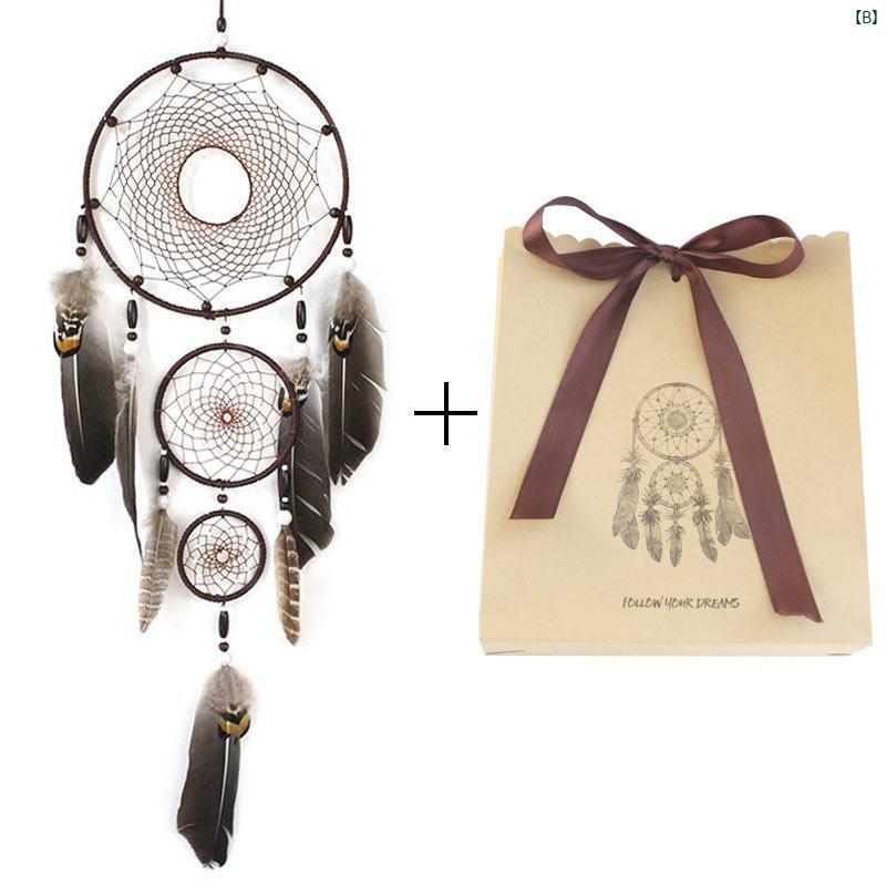 レディース ファッション コーデ 春 夏 秋 ファッション小物 インディアンドリームキャッチャー ペンダント 大型 ギフト ボックス エスニック 結婚式お祝い ...