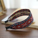 レディース ファッション コーデ 春 夏 秋 ファッション小物 レトロ エスニック 刺繍 つば広 ヘッド バンド レディース ハイエンド センス 髪 旅行