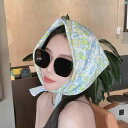 レディース ファッション コーデ 春 夏 秋 ファッション小物 Youxi 島 春夏 衣装 韓国 牧歌的 花柄 コットン スクエア スカーフ レディース ビーチ...