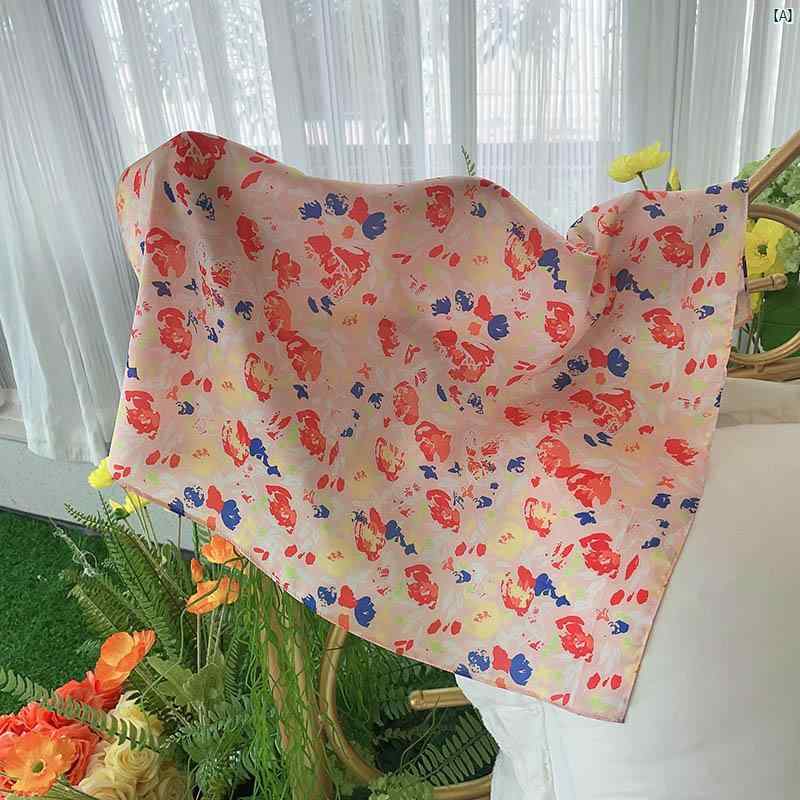 レディース　ファッション　コーデ　春　夏　秋　ファッション小物 Youxi 島 新 フランス 牧歌的 花 ス..