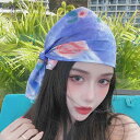 レディース ファッション コーデ 春 夏 秋 ファッション小物 Youxi 島 夏 海辺 休暇 日焼け防止 ブルー スクエア スカーフ レディース チューブ ト...