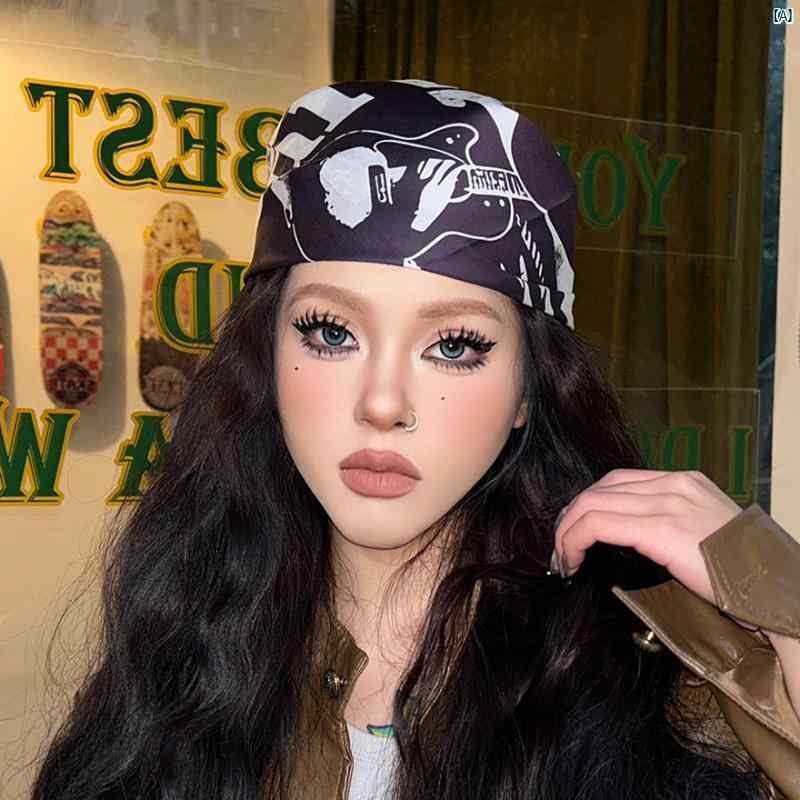 レディース ファッション コーデ 春 夏 秋 ファッション小物 Youxi 島 アメリカン レトロ ロック スカーフ メンズ ヒップ ホップ コットン スクエア...