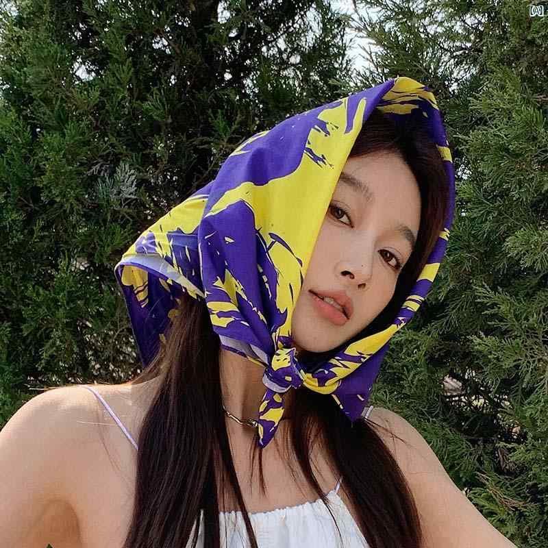 レディース　ファッション　コーデ　春　夏　秋　ファッション小物 Youxi Island ヒップ ホップ ストリート ダンス アクセサリー アメリカン スタイリッシュ ガール スクエア スカーフ チューブ トップ レディース ヘッド 男性 クール