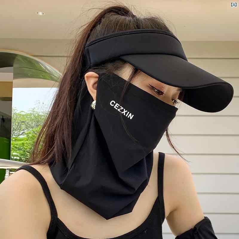レディース コーデ ファッション小物 メンズレディース 夏 日焼け防止 マスク 電気 自動車 フルフェイスマスク ネック プロテクター ワンピース 薄手 冷感 ...