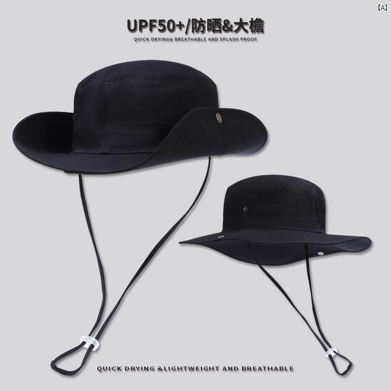 レディース コーデ ファッション小物 夏 屋外 ハイキング 釣り つば広 コットンキャンバス ウエスタン カウボーイハット サンシェード 日焼け防止 帽子 メン...