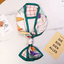 レディース コーデ ファッション小物 春秋 夏 レディース 小柄 長い 正方形 スカーフ スーツ シャツ プロ 仕様 装飾 ネック ストライプ ネクタイ 付き