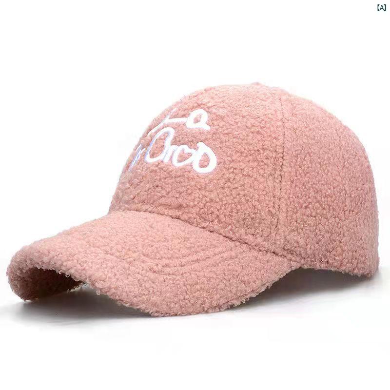 帽子 レディース 冬 暖かい 野球帽 顔 明らか 小柄 ひさし キャップ 韓国 テディ ベルベット イン ハード ハット