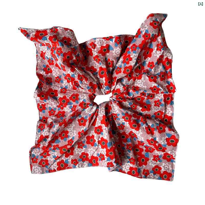 レディース　コーデ　春　夏　秋　ファッション小物 大きめ サイズ 四隅 ヘア ゴム 韓国 四角い 風車 ..